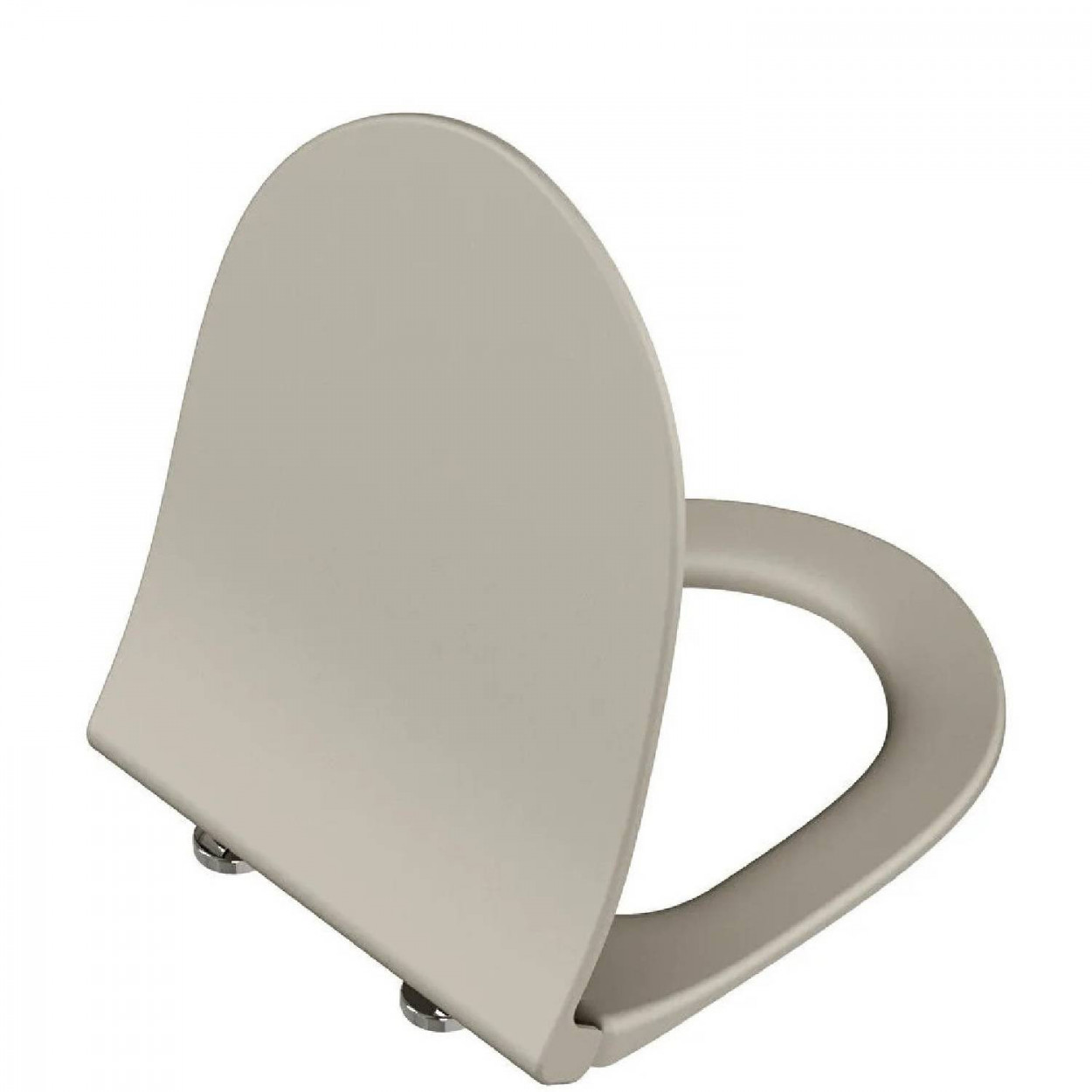 Sedile slim per vaso con chiusura rallentata Sento beige opaco - Vitra