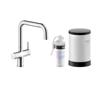 Miscelatore bicomando lavello Sorgente Bolle cromo lucido - Nobili