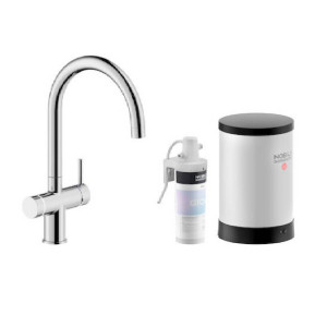 Miscelatore bicomando lavello Sorgente Bolle cromo lucido - Nobili