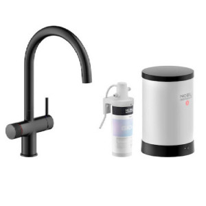 Miscelatore lavello Sorgente Bolle nero opaco - Acqua bollente