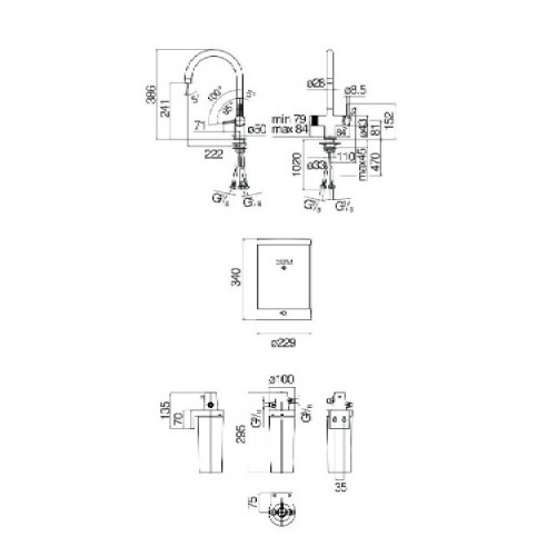 Miscelatore lavello Sorgente Bolle nero opaco - Acqua bollente