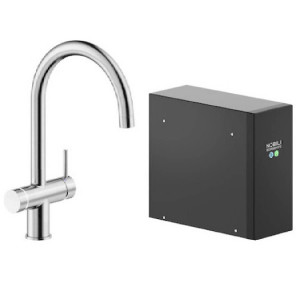 Miscelatore Lavello Frigo-Gasatore Sorgente Frizza Inox - Nobili