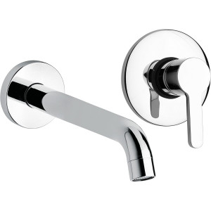 Miscelatore monocomando lavabo a muro Acquachiara cromo - Mamoli