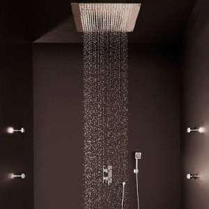 Soffione doccia 1 getto 47x47 cm Dream cromo - Bossini 2