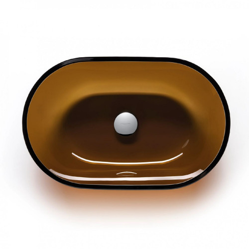 Lavabo da appoggio Cortina ambra - Artelinea | Eleganza e Design Moder