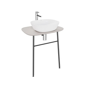 Mobile per lavabo sospeso alto Plural beige opaco Vitra