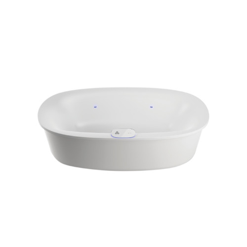 Vasca idromassaggio Arga® 175x85 cm centro stanza bianco lucido - Jacu