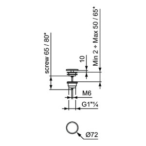 Piletta a scarico libero Ipalyss bianco opaco - Ideal Standard 2