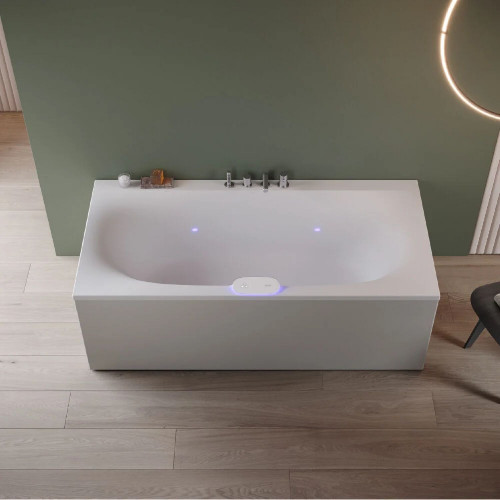 Vasca idromassaggio Swirlpool® Arga® 180x90 cm con rubinetteria bianco