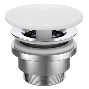 Piletta a scarico libero con cover in ceramica Ipalyss bianco lucido