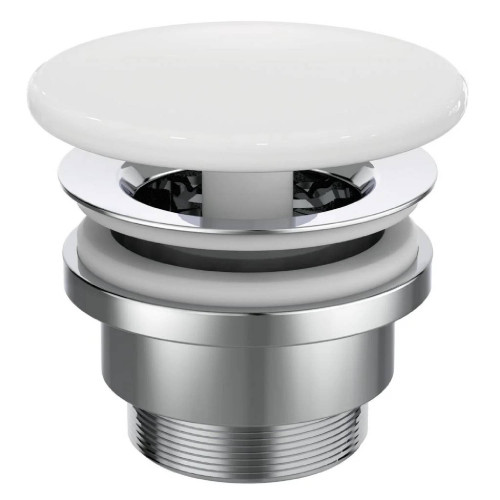 Piletta a scarico libero con cover in ceramica Ipalyss bianco lucido