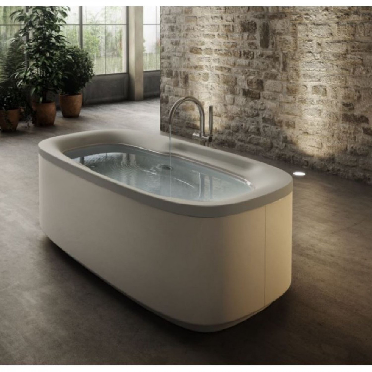 Vasca idromassaggio Muse 180x90 cm bianco lucido - Jacuzzi