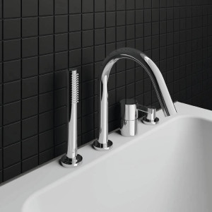 Gruppo bordo vasca 4 fori Joy cromo - Ideal Standard | Meglioalge 2