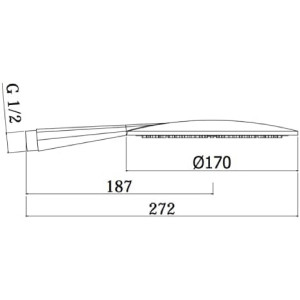 Doccia mono getto Odeon cromo – Paffoni 2