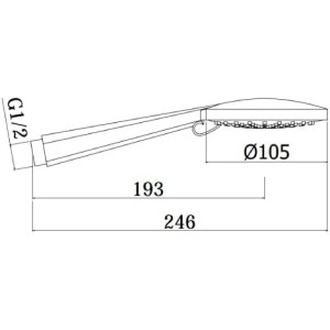 Doccia 3 getti Brio cromo – Paffoni 2