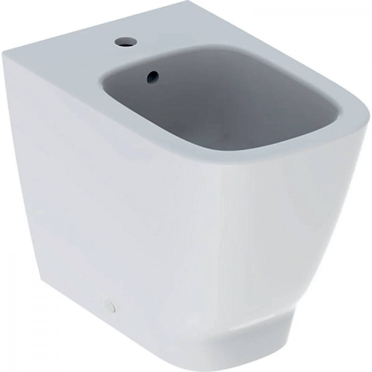 Bidet a terra filo muro Smyle Square 54x35 cm bianco lucido - Geberit