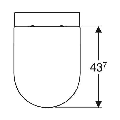 Vaso a terra Rimfree Acanto bianco lucido con sedile - Geberit
