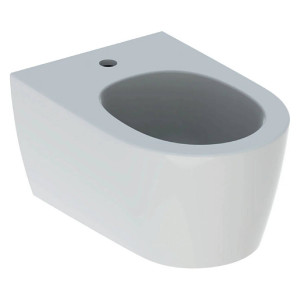 Bidet sospeso One 54x37 cm bianco lucido foro rubinetteria - Geberit
