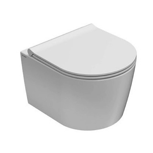 Vaso sospeso senza brida Forty3 bianco lucido - Ceramica Globo