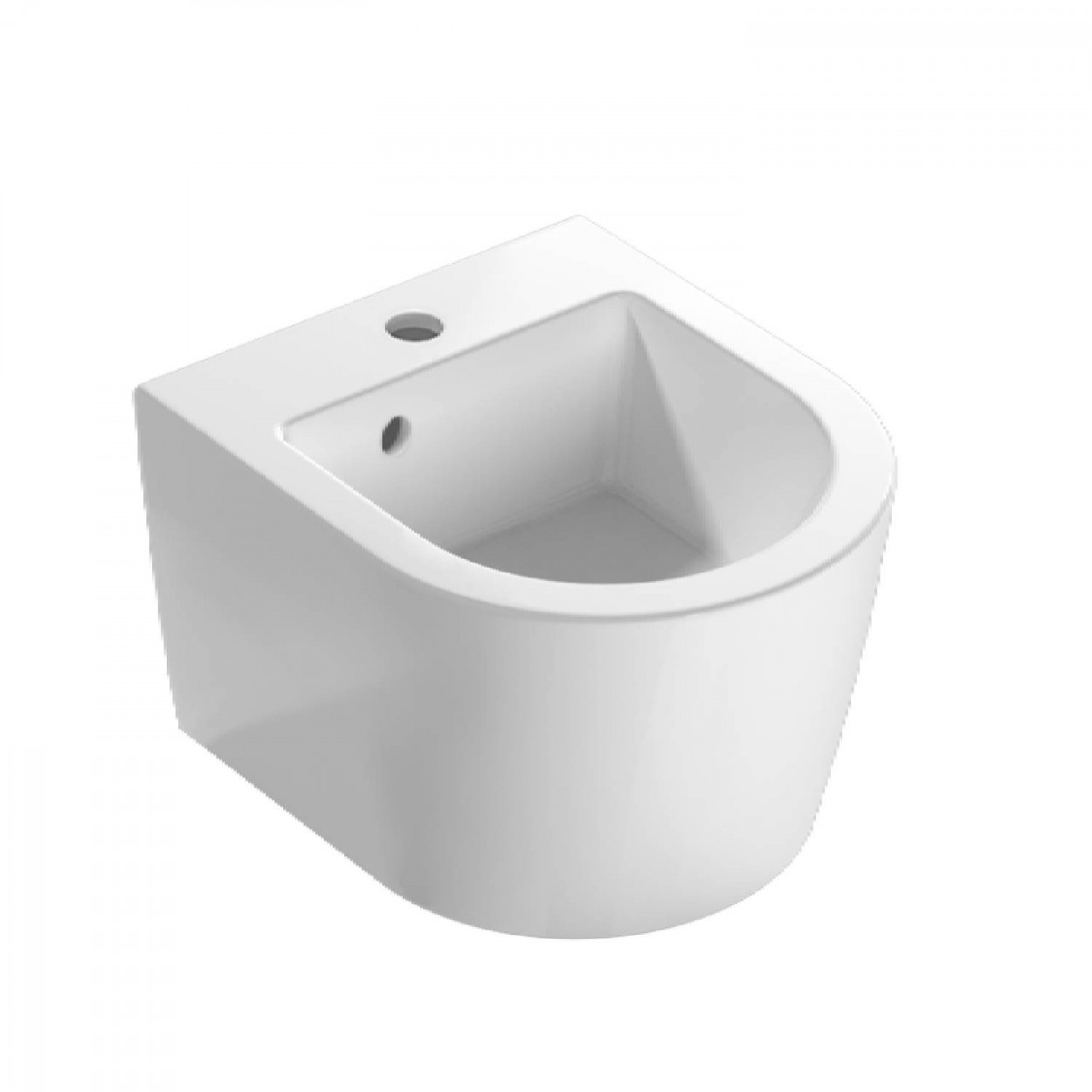 Bidet sospeso Forty3 43x36 cm bianco lucido – Globo