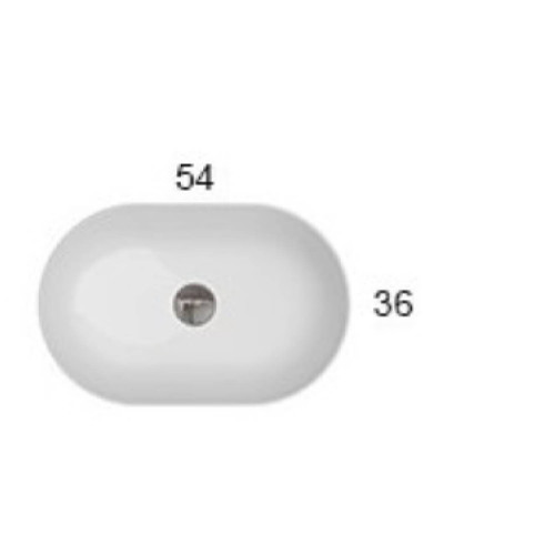 Lavabo da appoggio T-Edge bianco lucido – Globo