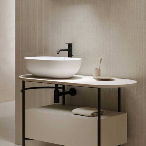 Lavabo da appoggio T-Edge bianco lucido – Globo
