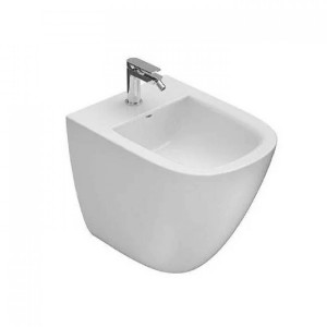 Bidet a Terra Filo Muro Stockholm 51x37 cm Bianco Lucido – Globo 2
