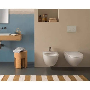 Bidet sospeso Stockholm 58x37 cm bianco lucido – Ceramica Globo 2