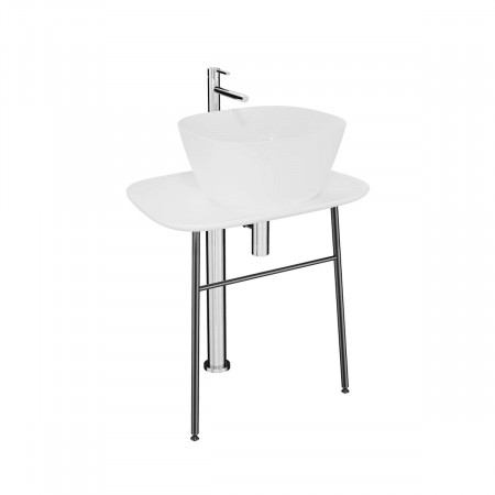 Mobile lavabo basso Plural Free bianco Vitra