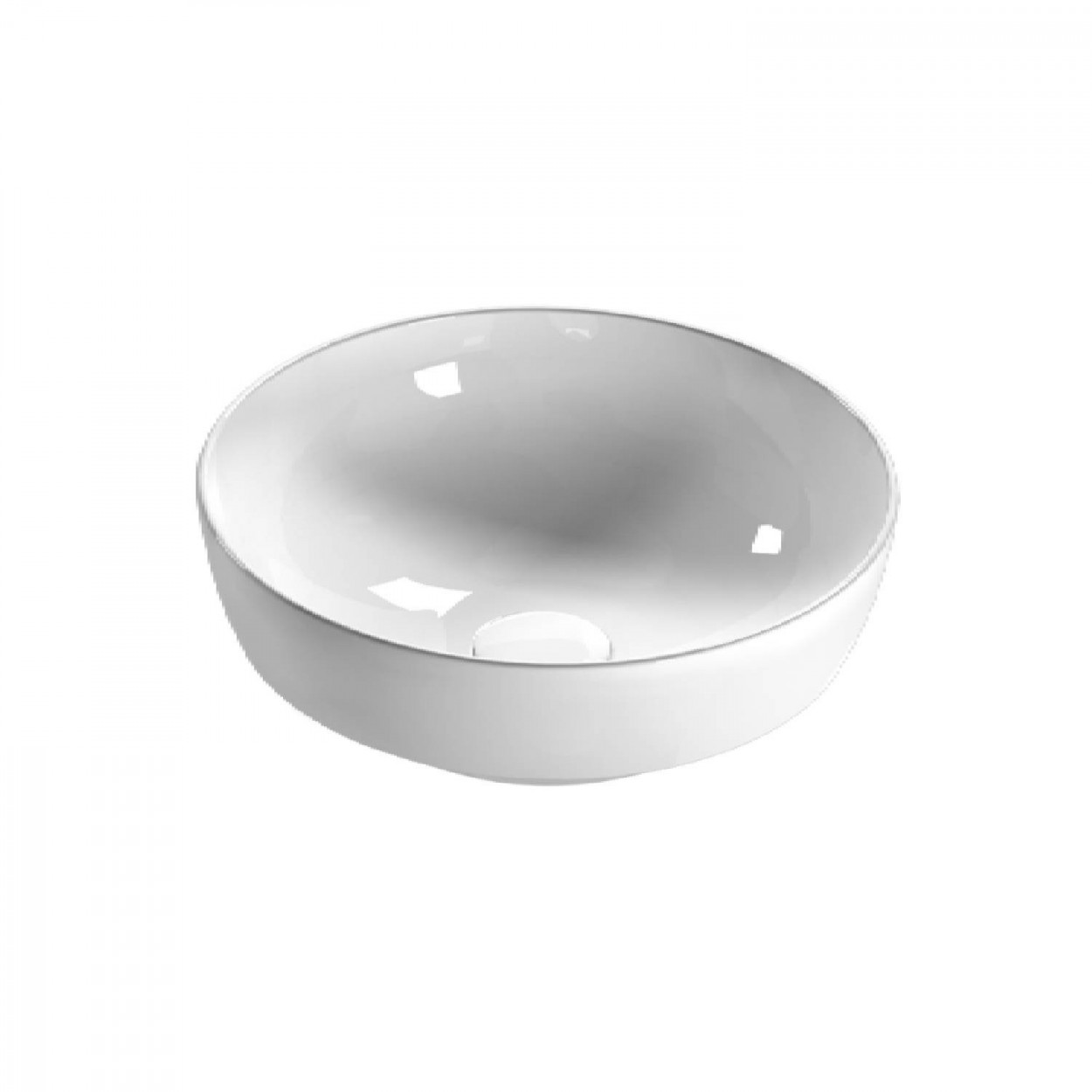 Lavabo da incasso/appoggio T-Edge bianco lucido - Ceramica Globo