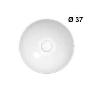 Lavabo da incasso/appoggio T-Edge bianco lucido - Ceramica Globo 2