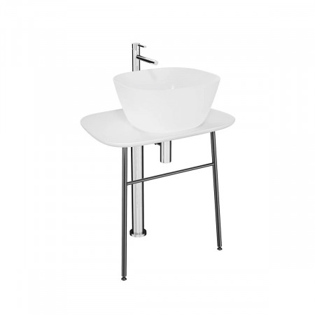 Mobile lavabo basso Plural Free bianco opaco Vitra