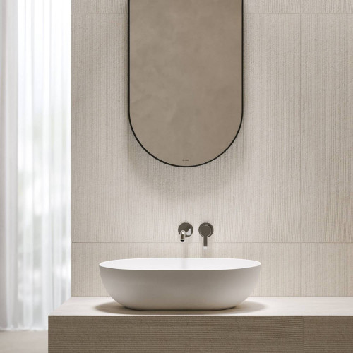 Lavabo da appoggio 60x40 cm T-Edge bianco lucido - Globo | Design