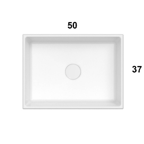 Lavabo da appoggio 50x37 cm Forty3 bianco lucido - Globo | qualità e d