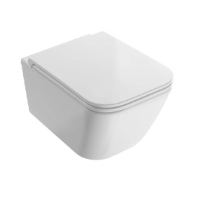 Vaso sospeso senza brida Stone bianco lucido - Ceramica Globo online