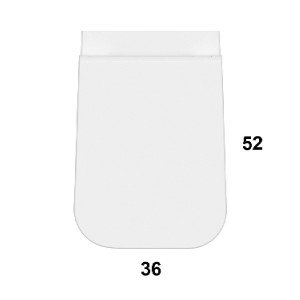 Vaso sospeso senza brida Stone bianco lucido - Ceramica Globo online 2