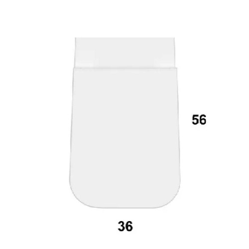 Vaso a terra 56x36 cm Stone bianco lucido - Globo | Eleganza e Qualità