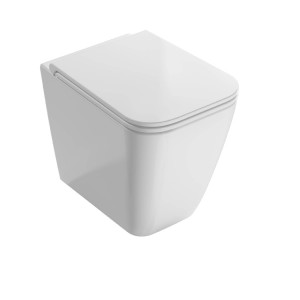 Vaso a terra senza brida 52x36 cm Stone bianco lucido - Globo | Meglio