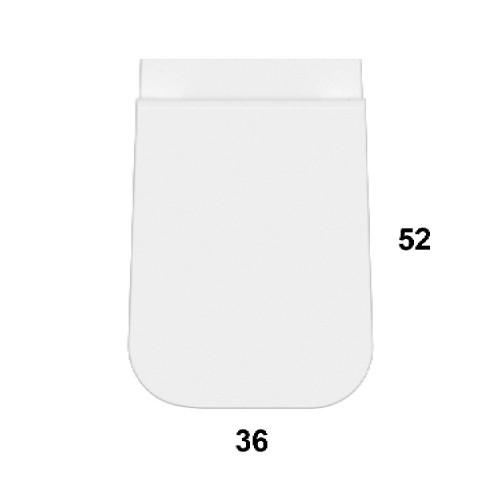 Vaso a terra senza brida 52x36 cm Stone bianco lucido - Globo | Meglio