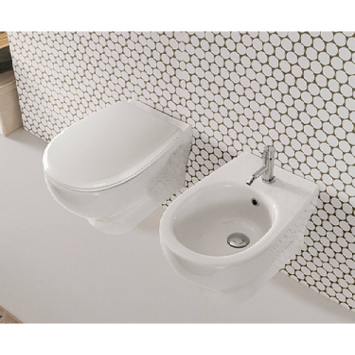 Vaso sospeso senza brida Grace 52x36 cm bianco lucido - Globo | Meglio