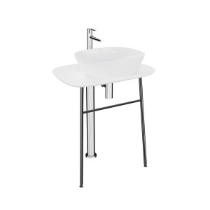 Mobile lavabo alto Plural Free bianco opaco Vitra