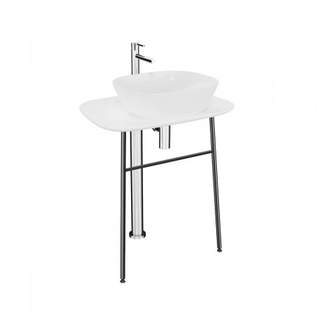 Mobile lavabo alto Plural Free bianco opaco Vitra