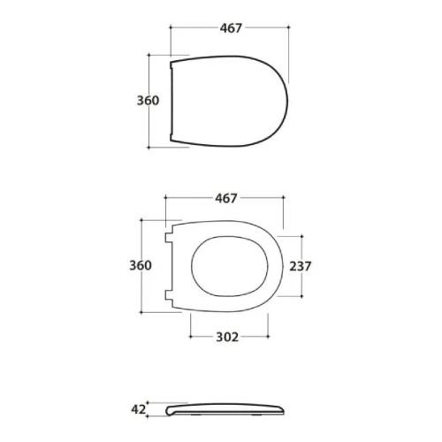 Coprivaso con chiusura tradizionale Grace bianco lucido - Globo | Megl
