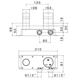 Parte Incasso per Lavabo a Parete Newform - Design e Qualità 2