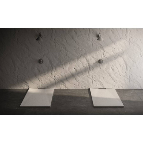 Piatto doccia 120x90 cm Limite pizarra blanco total - Fiora