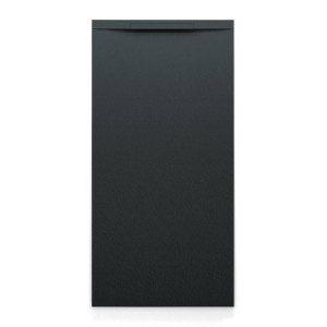 Piatto doccia 100x70 cm Limite pizarra nero opaco - Fiora