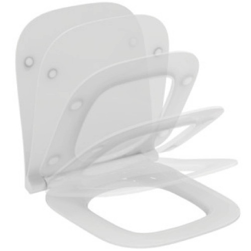 Coprivaso slim chiusura rallentata I Life S bianco lucido | Ideal Stan