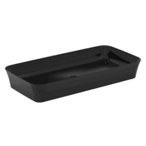Lavabo ultrasottile 80x40 cm Ipalyss nero lucido – Ideal Standard
