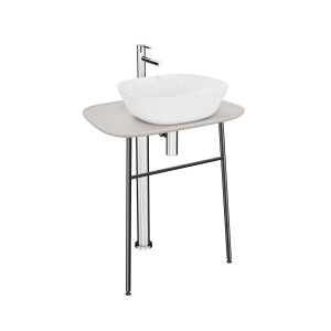 Mobile lavabo alto Plural Free beige Vitra