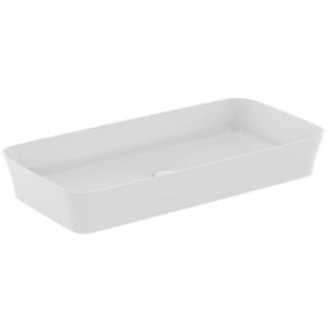 Lavabo ultrasottile 80x40 cm da appoggio Ipalyss bianco opaco – Ideal